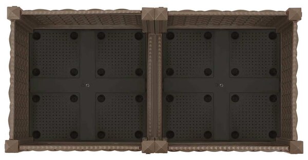 Vyvýšený záhon 80 x 40 x 23 cm polypropylen 316512