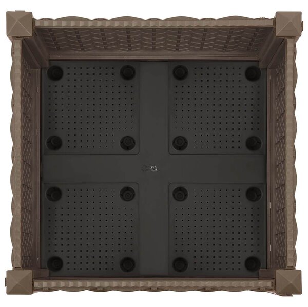 Vyvýšený záhon 40 x 40 x 23 cm polypropylen 316511