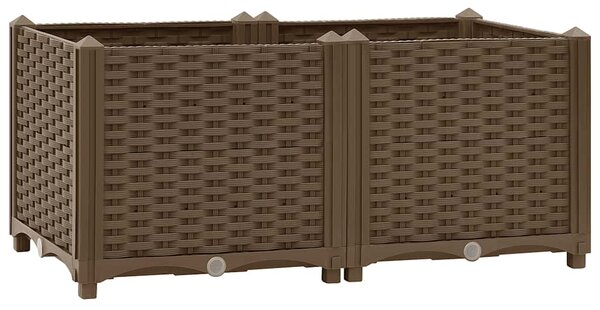 Vyvýšený záhon 80 x 40 x 38 cm polypropylen 316516
