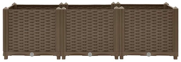 Vyvýšený záhon 120 x 40 x 38 cm polypropylen 316517