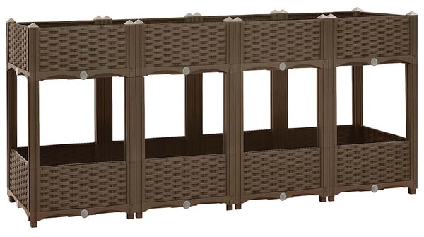 Vyvýšený záhon 160 x 40 x 71 cm polypropylen 316522