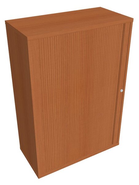 Skříň policová roletová levá 115,2 cm - Hobis Strong SZ 3 80 07 L Dekor korpusu: třešeň, Dekor pohledu: třešeň