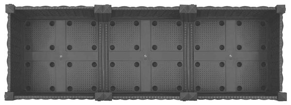 Vyvýšený záhon 120 x 40 x 23 cm polypropylen 316528