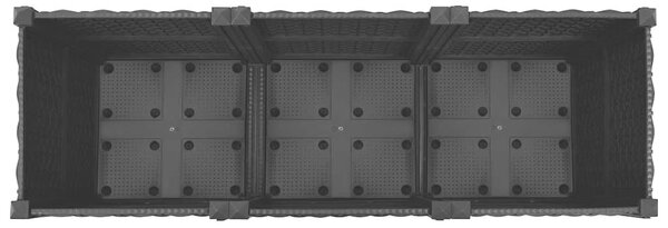 Vyvýšený záhon 120 x 40 x 38 cm polypropylen 316532