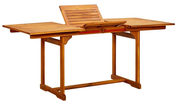 Zahradní jídelní stůl (120–170) x 80 x 75 cm masivní akácie 316568