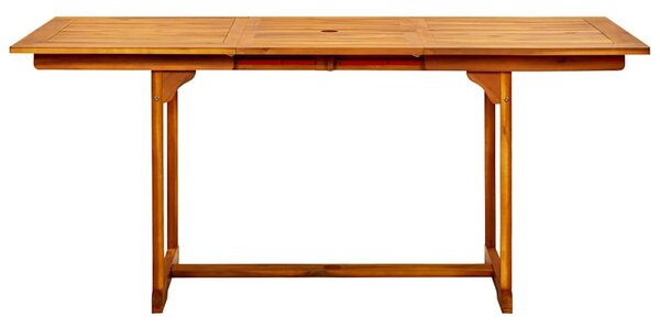Zahradní jídelní stůl (120–170) x 80 x 75 cm masivní akácie 316568
