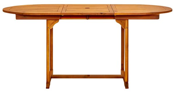 Zahradní jídelní stůl (120–170) x 80 x 75 cm masivní akácie 316567