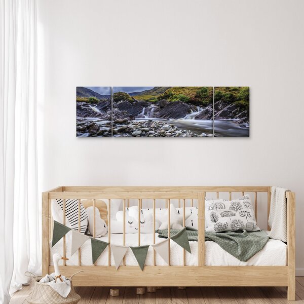 Obraz plynoucí vody (170x50 cm)