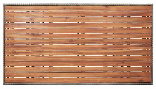 Zahradní stůl šedý 120 x 70 x 66 cm masivní akáciové dřevo 316586