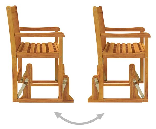 Zahradní houpací lavice 110 cm masivní akáciové dřevo 316608