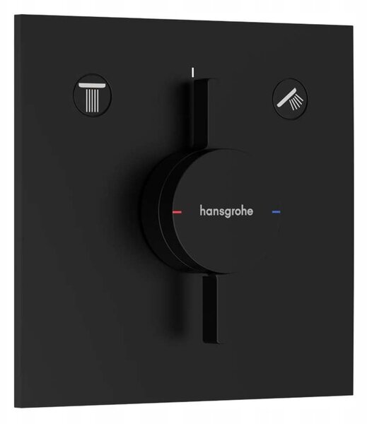 Podomítková sprchová baterie Hansgrohe DuoTurn E černá