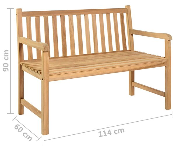 Zahradní lavice 114 cm masivní teakové dřevo 316622