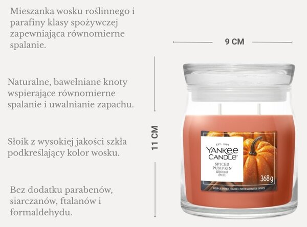 Sójová vonná svíčka Spiced Pumpkin Yankee Candle