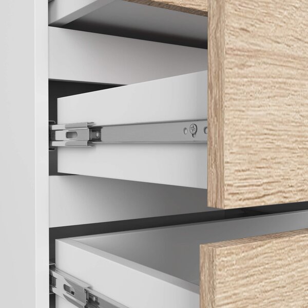Ak furniture Komoda CL3 60 cm bílá/dub sonoma