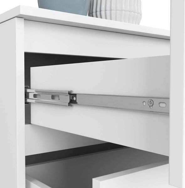 Ak furniture KOMODA Kuba 160 cm - 4 šuplíky - bílá