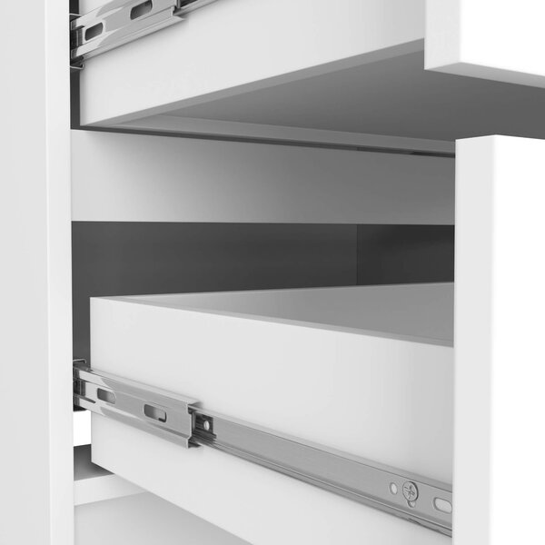 Ak furniture Komoda KIPS 4 šuplíky bílá