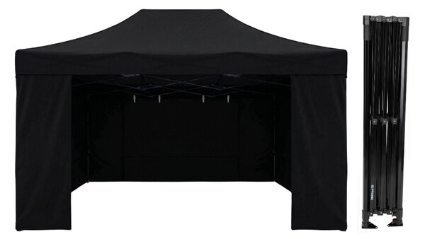 TENTino Nůžkový párty stan 3x4,5 m STEEL HEXAGON Barva opláštění (Zvolte variantu): 7A - ČERVENÁ