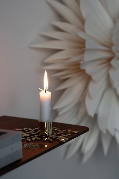 COOEE Design Svícen Mistletoe - Brass CED315