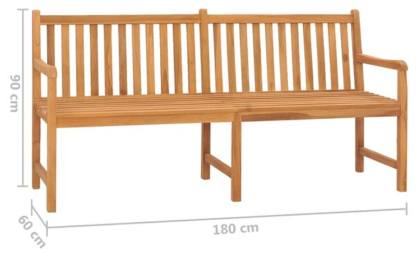 Zahradní lavice 180 cm masivní teakové dřevo 316632