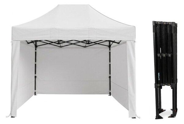 TENTino Nůžkový párty stan 2x3 m STEEL HEXAGON Barva opláštění (Zvolte variantu): 5A - ŠEDÁ