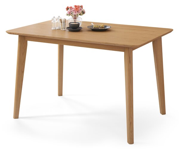 MAZZONI EXPORT ROXY Přírodní Dub - OBDÉLNÍKOVÝ DŘEVĚNÝ STŮL 120 nebo 150 cm DO KUCHYNĚ/JÍDELNY RETRO