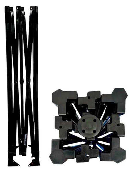 TENTino Nůžkový stan 3x3m STEEL HEXAGON – Limitovaná edice 25 let + potisk Barva opláštění (Zvolte variantu): 4A - ŽLUTÁ, Počet bočních plachet: konstrukce + střecha TENTino + 1x boční strana