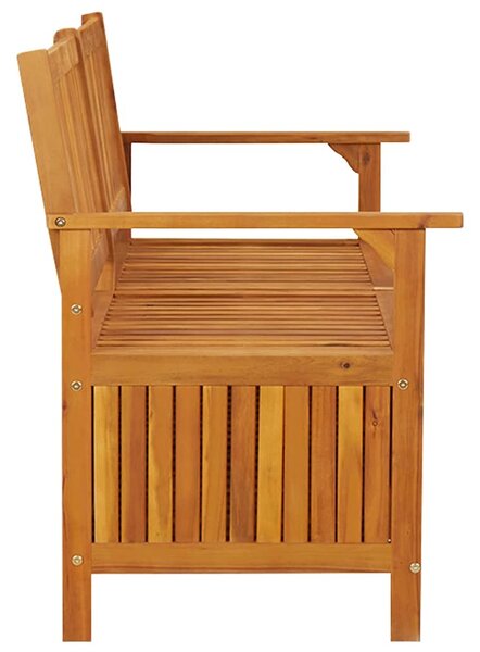 Úložná lavice 148 cm masivní akáciové dřevo 316743