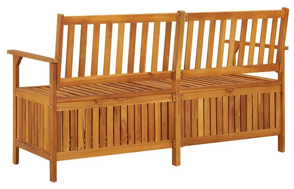 Úložná lavice 148 cm masivní akáciové dřevo 316743