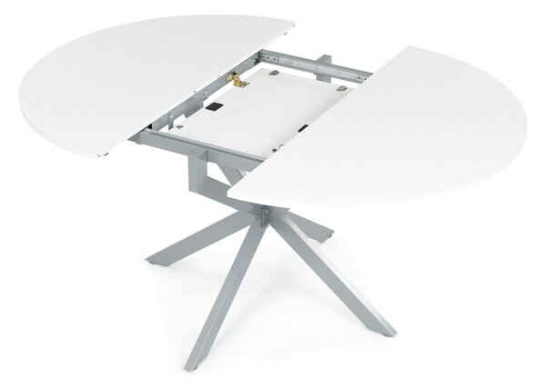 Vikio Jídelní stůl rozkládací 120-160x120 cm lamino bílá AJZ175B