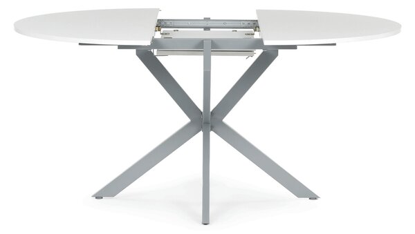 Vikio Jídelní stůl rozkládací 120-160x120 cm lamino bílá AJZ175B