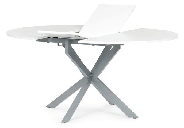 Vikio Jídelní stůl rozkládací 120-160x120 cm lamino bílá AJZ175B