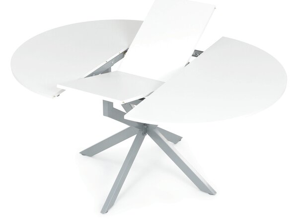 Vikio Jídelní stůl rozkládací 120-160x120 cm lamino bílá AJZ175B