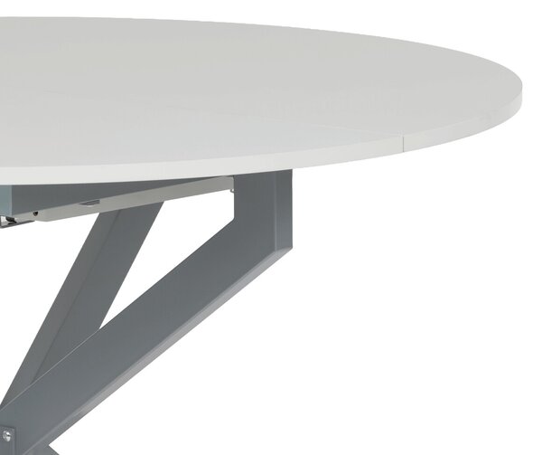 Vikio Jídelní stůl rozkládací 120-160x120 cm lamino bílá AJZ175B