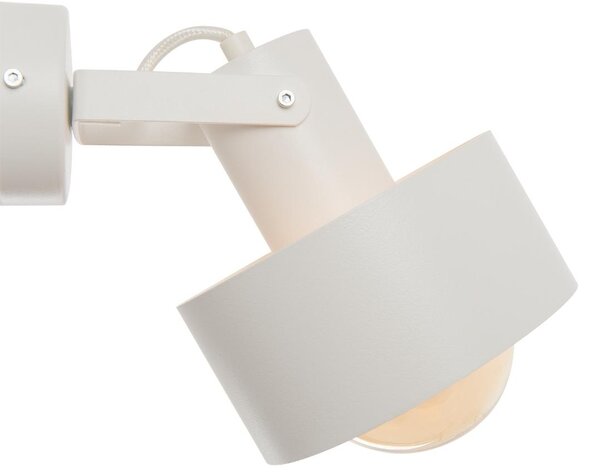 Nordic Design Bílé kovové nástěnné světlo Mayen 23 cm
