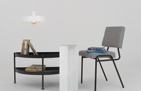 Nordic Design Bílé kovové závěsné světlo Mayen 35 cm