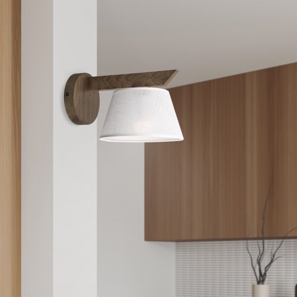 Brilagi - LED Nástěnné svítidlo ANTHONY 1xE14/40W/230V dub ořech/bílá
