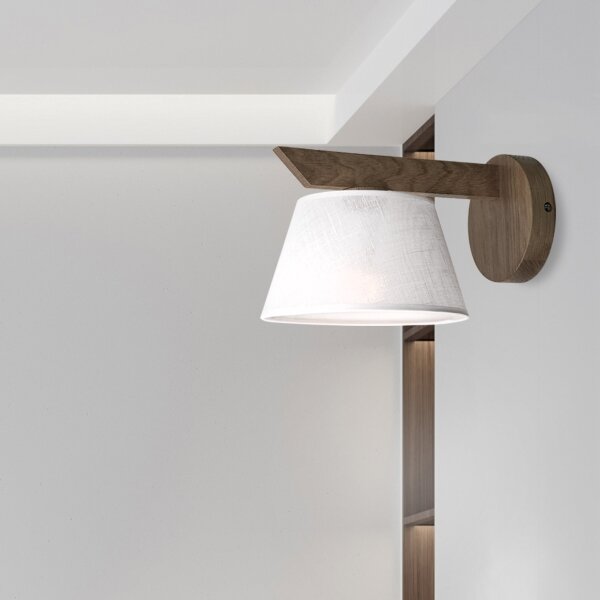 Brilagi - LED Nástěnné svítidlo ANTHONY 1xE14/40W/230V dub ořech/bílá