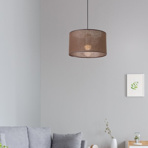 Brilagi - LED Lustr na lanku ANTHONY 1xE27/60W/230V dub/hnědá