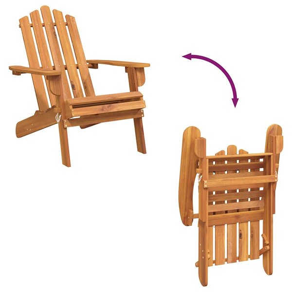 Zahradní židle Adirondack masivní akáciové dřevo 316830