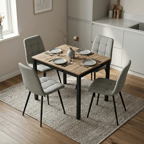 Vikio Jídelní stůl rozkládací 60-90x60 cm lamino dub AJZ176D