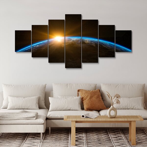 Obraz planety země z vesmíru (210x100 cm)