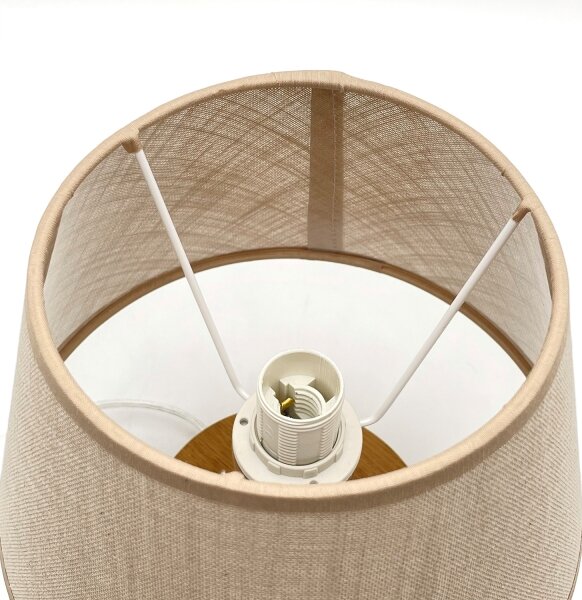Brilagi - LED Stolní lampa ANTHONY 1xE14/40W/230V dub/béžová