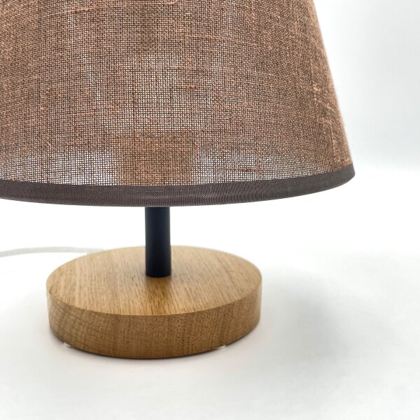 Brilagi - LED Stolní lampa ANTHONY 1xE14/40W/230V dub/hnědá