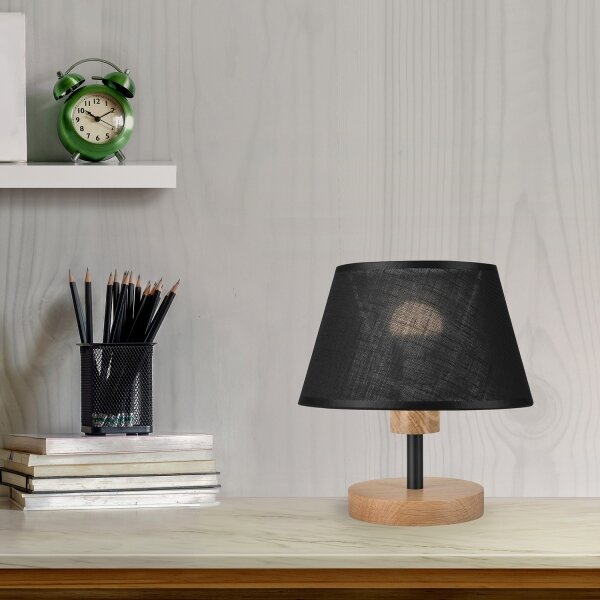 Brilagi - LED Stolní lampa ANTHONY 1xE14/40W/230V dub/černá