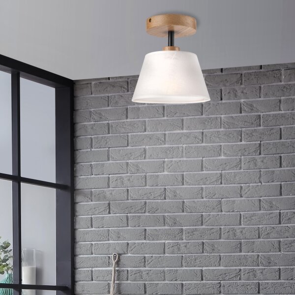 Brilagi - LED Přisazený lustr ANTHONY 1xE14/60W/230V dub/bílá