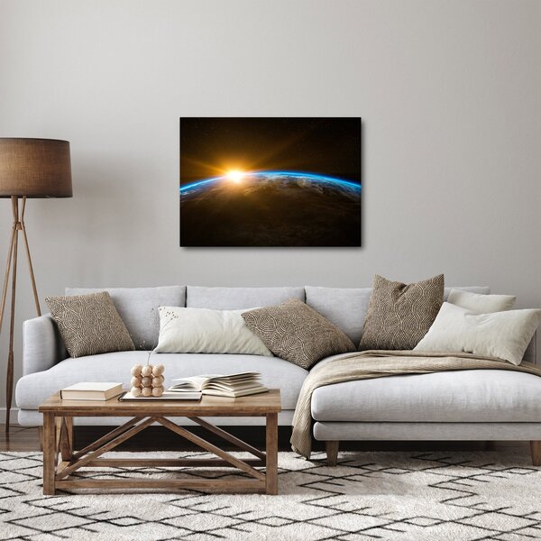 Obraz planety země z vesmíru (70x50 cm)
