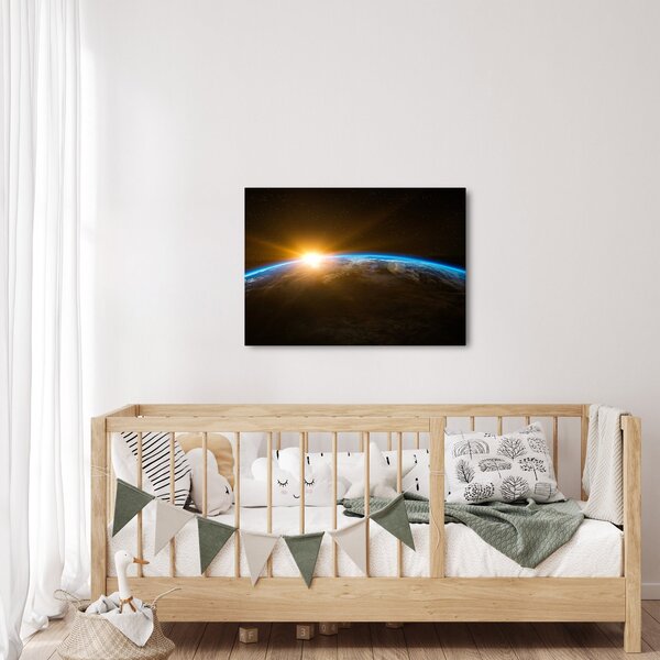 Obraz planety země z vesmíru (70x50 cm)
