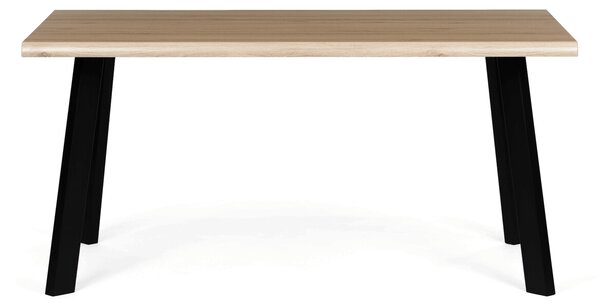 Vikio Jídelní stůl 160x90 cm MDF divoký dub AJS173D