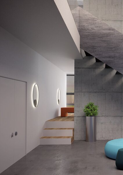 Redo Nástěnné/stropní LED svítidlo NEPŘÍMÉ ORBIT ø 40 cm, 4000K, v. 4,2 cm Barva: Černá, Stmívání, řízení: TRIAC