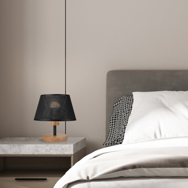 Brilagi - LED Stolní lampa ANTHONY 1xE14/40W/230V dub/černá